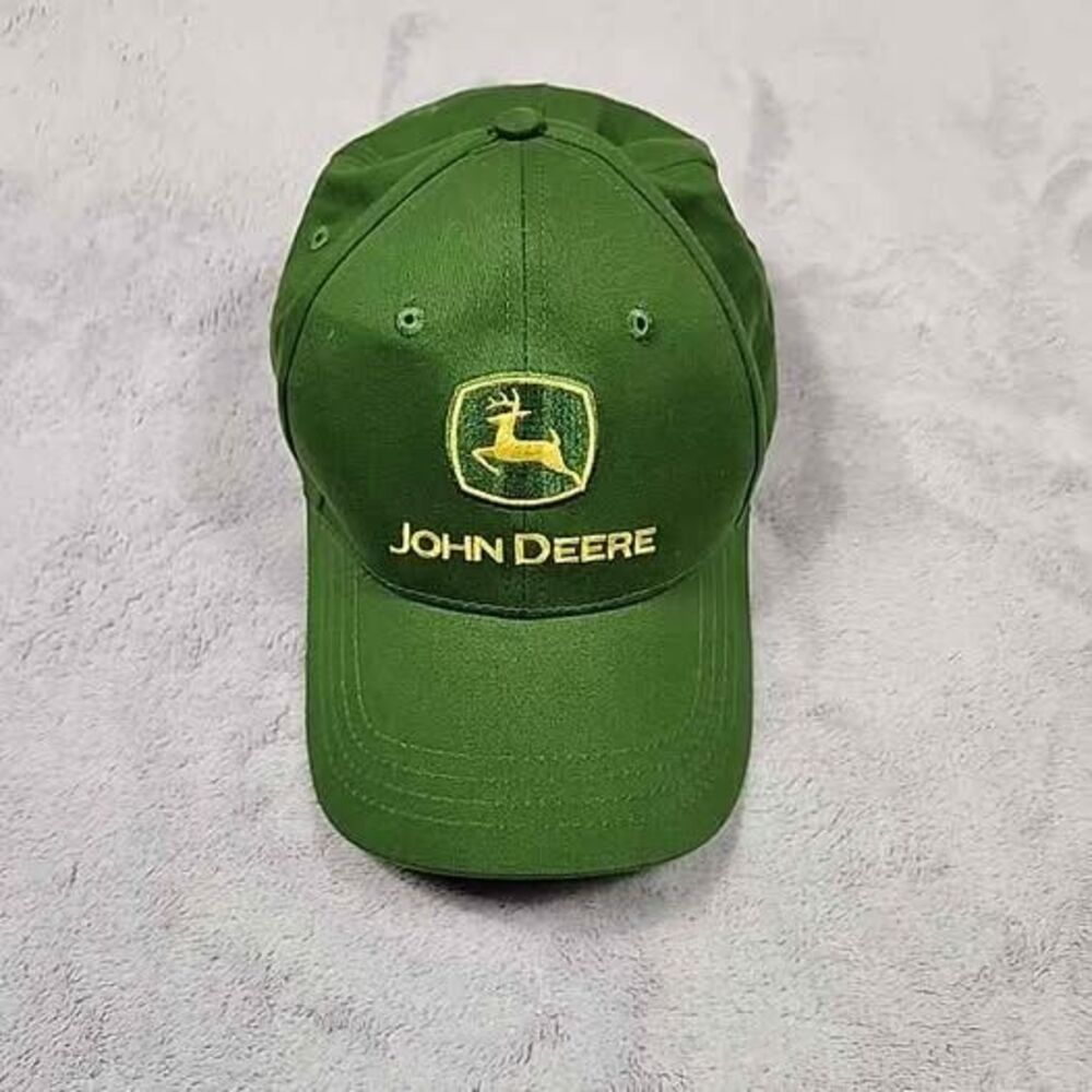 John Deere Baseball Cap Cary Francis RN114640 Nothing Runs Like A Deere Green